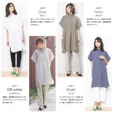 シャツワンピース 麻調 サイドスリット | mili an deni | 詳細画像4 