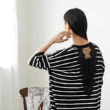 バックレース ボーダー ワンピース | mili an deni | 詳細画像14 