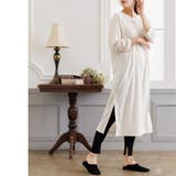 シアバター加工裏微起毛サイドスリットワンピース ドロップショルダー 暖かい | mili an deni | 詳細画像6