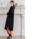 シアバター加工裏微起毛サイドスリットワンピース ドロップショルダー 暖かい | mili an deni | 詳細画像8