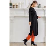 シアバター加工裏微起毛サイドスリットワンピース ドロップショルダー 暖かい | mili an deni | 詳細画像9