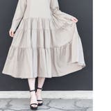 綿100%ボリュームティアードワンピース クルーネック ティアード | mili an deni | 詳細画像9 