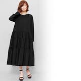 綿100%ボリュームティアードワンピース クルーネック ティアード | mili an deni | 詳細画像12 