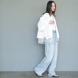 袖バルーンノーカラージャケット シャイニーコットン 綿 | mili an deni | 詳細画像10 