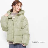 ライトグリーン | ボリュームフェイクダウンジャケット ジャンパー 長袖 | mili an deni