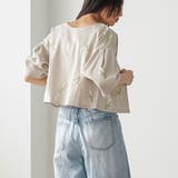 スズラン刺繍 6分袖ジャケット レディース | mili an deni | 詳細画像9 