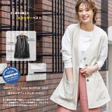 セミロングエコレザーベスト ノースリーブ 黒 | mili an deni | 詳細画像2 