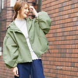 ライトカーキ | 袖バルーンマウンテンパーカー ドロップショルダー 長袖 | mili an deni