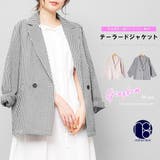 ギンガムチェックサッカーテーラージャケット ダブル 長袖 | mili an deni | 詳細画像1 