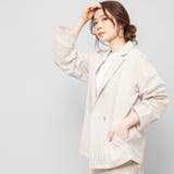 ギンガムチェックサッカーテーラージャケット ダブル 長袖 | mili an deni | 詳細画像9 