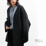 ブラック | フェイクリングリバーシブルトッパー 両面着用可能 長袖 | mili an deni