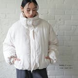 袖ボリュームショート中綿ジャケット ファイバーダウン 防寒 | mili an deni | 詳細画像14 