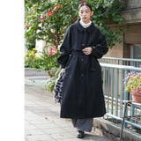 アレンジカラーシングルロングコート フェイクウール ウールタッチ | mili an deni | 詳細画像12 