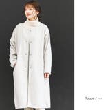 トープ | 裏ボアボンディングフリースコート チェスター ノーカラー | mili an deni