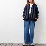 レディース ブルゾン 撥水加工裾バルーンジップアップブルゾン | mili an deni | 詳細画像10