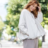 レディース ブルゾン 撥水加工裾バルーンジップアップブルゾン | mili an deni | 詳細画像12