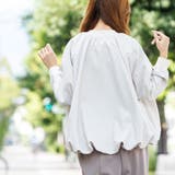 レディース ブルゾン 撥水加工裾バルーンジップアップブルゾン | mili an deni | 詳細画像13