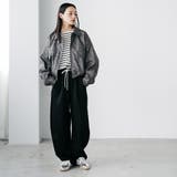 2WAYカラーフェイクレザーショートブルゾン 合成皮革 ジップアップ | mili an deni | 詳細画像16 