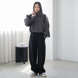 サイドラインフェイクスウェードトラックジャケット ジップアップ ボリューム袖 | mili an deni | 詳細画像16 