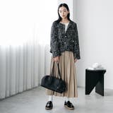 ミックスツィードノーカラージャケット ノーカラー 柄入り | mili an deni | 詳細画像14 