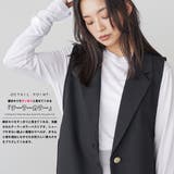 テーラードミドル丈ベスト ジレ レディース | mili an deni | 詳細画像4