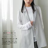 テーラードジレ レディース ピンストライプ | mili an deni | 詳細画像4 