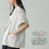 テーラードジャケット レディース リネンタッチ | mili an deni | 詳細画像3 