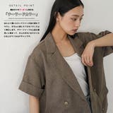 テーラードジャケット レディース サマーツイード | mili an deni | 詳細画像4 