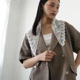 テーラードジャケット レディース サマーツイード | mili an deni | 詳細画像14 