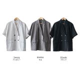 ヴィンテージワッシャー半袖ジャケット テーラージャケット ダブル | mili an deni | 詳細画像19