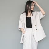 ヴィンテージワッシャー半袖ジャケット テーラージャケット ダブル | mili an deni | 詳細画像8