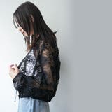 レースブルゾン ジャケットジップアップ シアー素材 | mili an deni | 詳細画像12