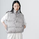 袖取り外しチェック中綿ブルゾン ブルゾン スタンドカラー | mili an deni | 詳細画像10 