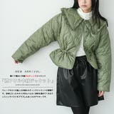 襟フリルキルト中綿ジャケット キルティング フリルカラー | mili an deni | 詳細画像2 