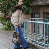 襟ファートグル中綿ジャケット 中綿ジャケット ケープフード | mili an deni | 詳細画像14 