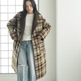 リバーシブルチェックボアコート ボアジャケット ファージャケット | mili an deni | 詳細画像16 