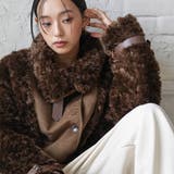 スウェード×ボアジャケット ムートンジャケット ボアブルゾン | mili an deni | 詳細画像14 