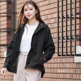 ブラック | マウンテンパーカー ドロップショルダー 長袖 | mili an deni