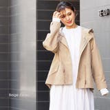 ベージュ | マウンテンパーカー ドロップショルダー 長袖 | mili an deni