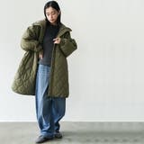 中綿キルトフード付きコート ビッグシルエット 微撥水 | mili an deni | 詳細画像13 