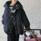 スタンドカラー中綿リバーシブルコート ビッグシルエット ファイバーダウン | mili an deni | 詳細画像16 