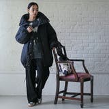 スタンドカラー中綿リバーシブルコート ビッグシルエット ファイバーダウン | mili an deni | 詳細画像18 