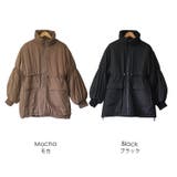 中綿ドロストスタンドカラーコート ビッグシルエット ファイバーダウン | mili an deni | 詳細画像19 