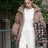 中綿ドロストスタンドカラーコート ビッグシルエット ファイバーダウン | mili an deni | 詳細画像14 