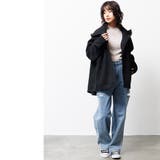 フェイクウールビッグパーカー フード 長袖 | mili an deni | 詳細画像15 