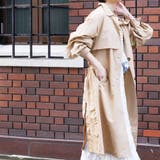 胸ヨーク付きステンカラーコート ボリューム袖 スプリングコート | mili an deni | 詳細画像7