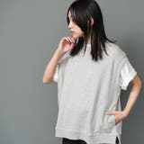 裏毛ファスナー開きベスト スウェット バックファスナー | mili an deni | 詳細画像12 