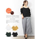 オフショルブラウス キャンディスリーブ 5分袖 | mili an deni | 詳細画像2 