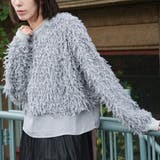 ラメシャギーレイヤードニットプルオーバー 重ね着 クルーネック | mili an deni | 詳細画像12 