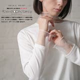 チュールハイネックトップス 異素材切替 クルーネック | mili an deni | 詳細画像5 